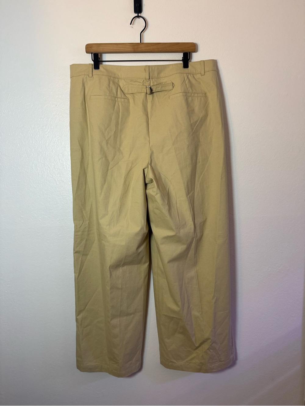 J. Crew Full-length wide-leg trouser in cotton blend - Picture 3 of 7